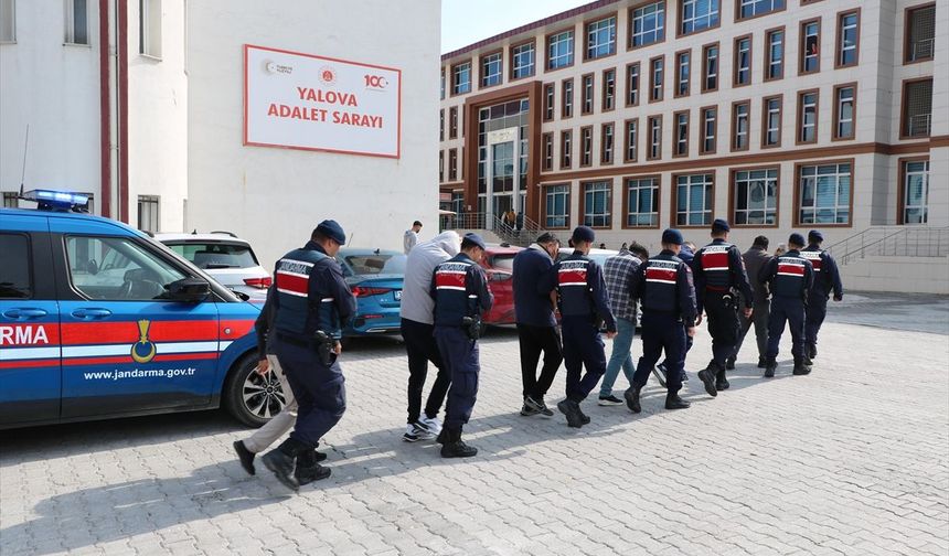 Yalova merkezli dolandırıcılık operasyonunda yakalanan 6 zanlı tutuklandı
