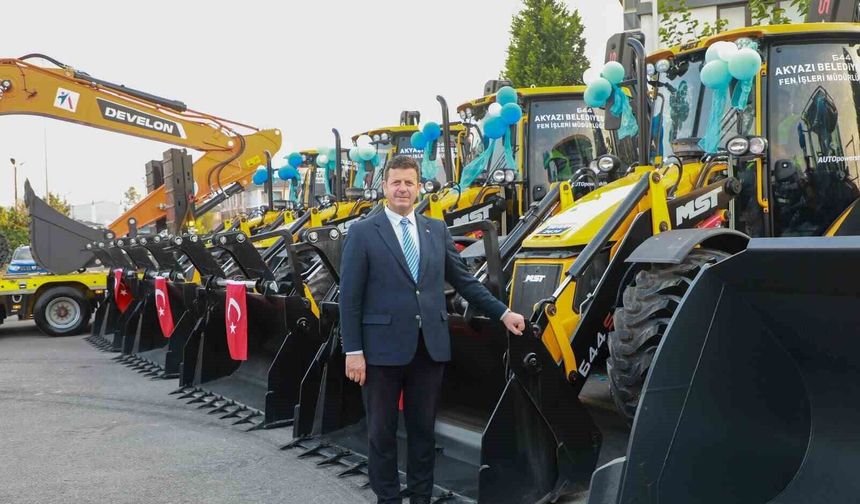 Akyazı Belediyesinden 150 milyon liralık araç yatırımı