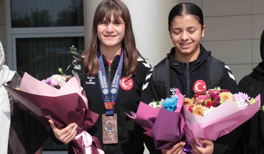 Avrupa Şampiyonası'ndan dönen milli sporcular Cizre'de