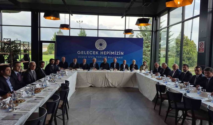 Bilal Erdoğan, Düzce'de STK temsilcileriyle buluştu
