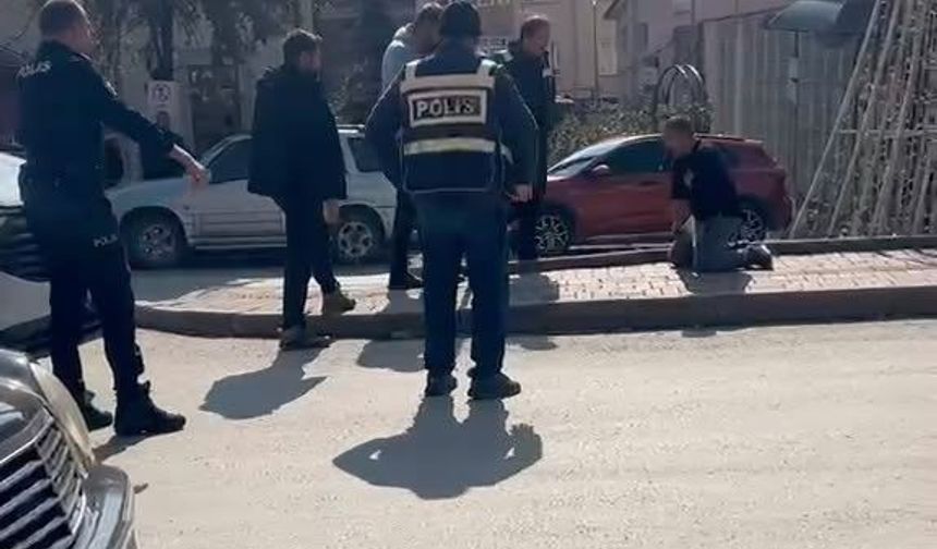 Bolu'da eli bıçaklı şahıs ekipleri harekete geçirdi