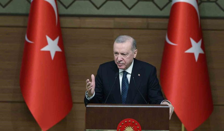 Cumhurbaşkanı Erdoğan: 'Dünyayı sömürerek, bölgemizi kan deryasına çevirerek kendilerine refah düzeni kurmak isteyenlere boyun eğmeyeceğiz'