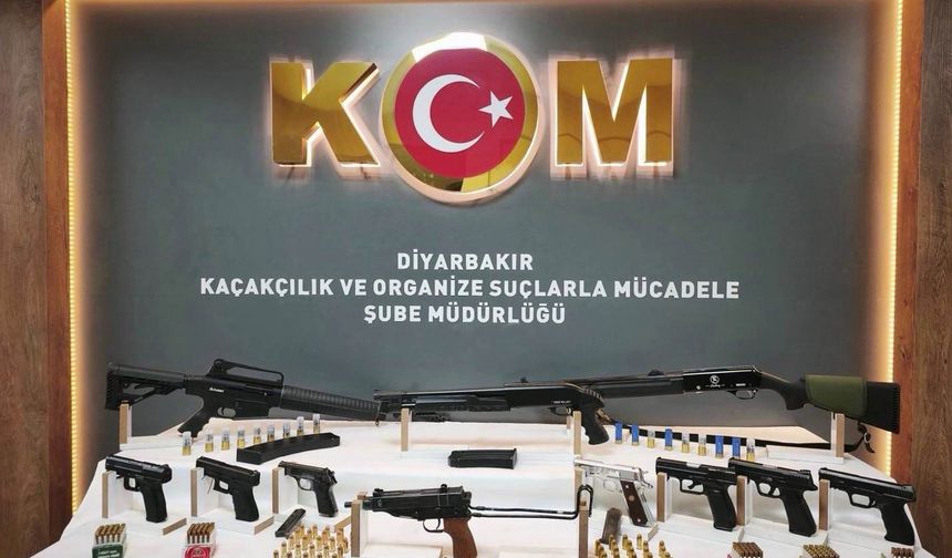 Diyarbakır'da silah kaçakçılığı operasyonu: 13 kişi yakalandı