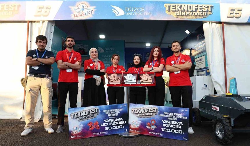 Düzce Üniversitesi beş alanda 5 ödülle