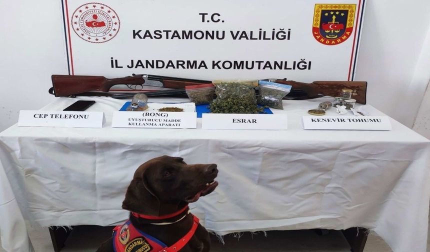 Kastamonu'da uyuşturucu operasyonları: 2 gözaltı
