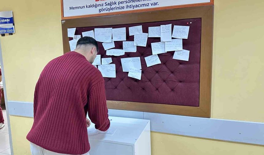 Midyat Devlet Hastanesinde bir ilk: 'Teşekkür Köşesi' hizmete girdi