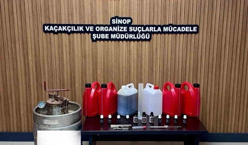 Sinop'ta sahte alkol operasyonu:1 gözaltı