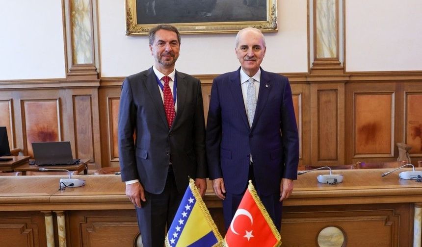 TBMM Başkanı Kurtulmuş, Roma'da Bosna Hersek Temsilciler Meclisi Başkan Yardımcısı Çavara ile görüştü