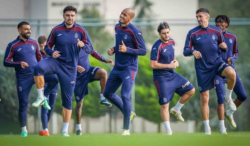Trabzonspor, Çaykur Rizespor maçı hazırlıklarını sürdürdü