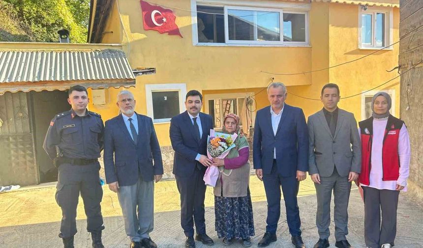 Türkeli'de şehit ailesine vefa
