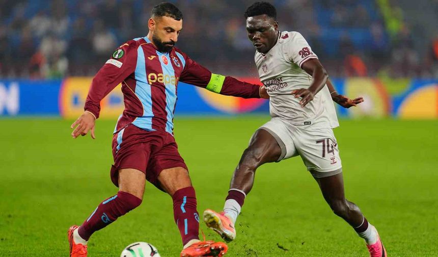 UEFA Konferans Ligi: Trabzonspor: 1 - Hearts: 0 (İlk yarı)