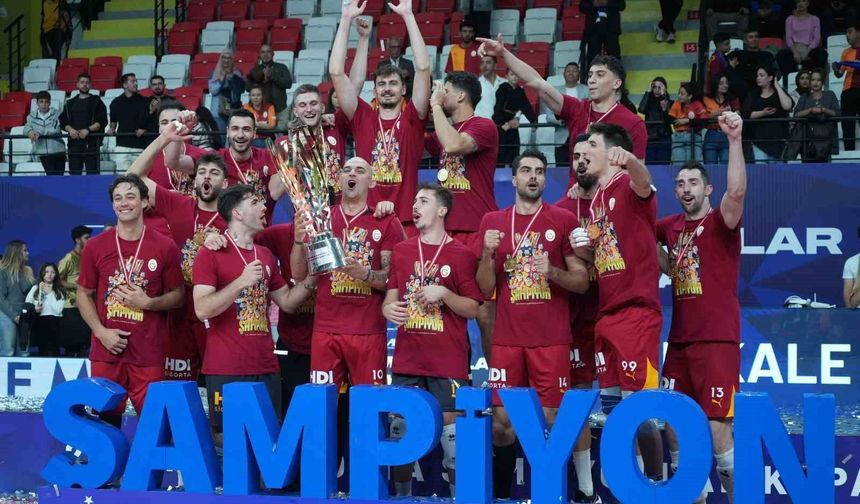 Voleybolda Şampiyonlar Kupası'nı kazanan Galatasaray, 7 yıl sonra kupa sevinci yaşadı