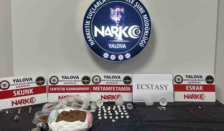 Yalova'da uyuşturucu operasyonlarında 2 şüpheli tutuklandı