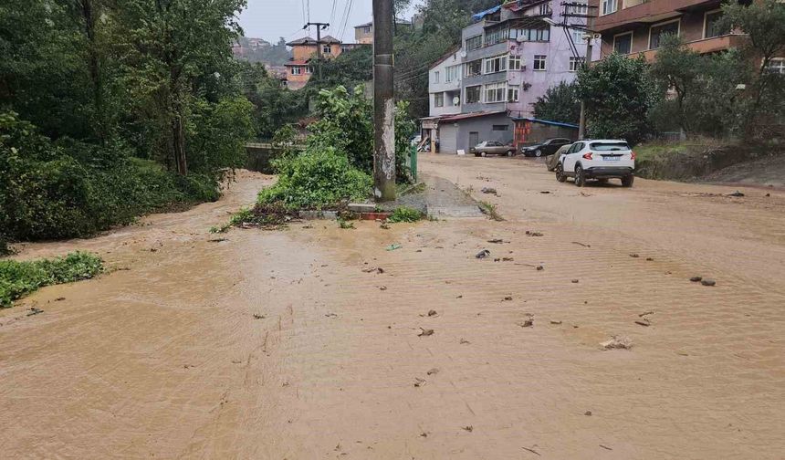 Zonguldak'ta şiddetli yağış etkili oldu