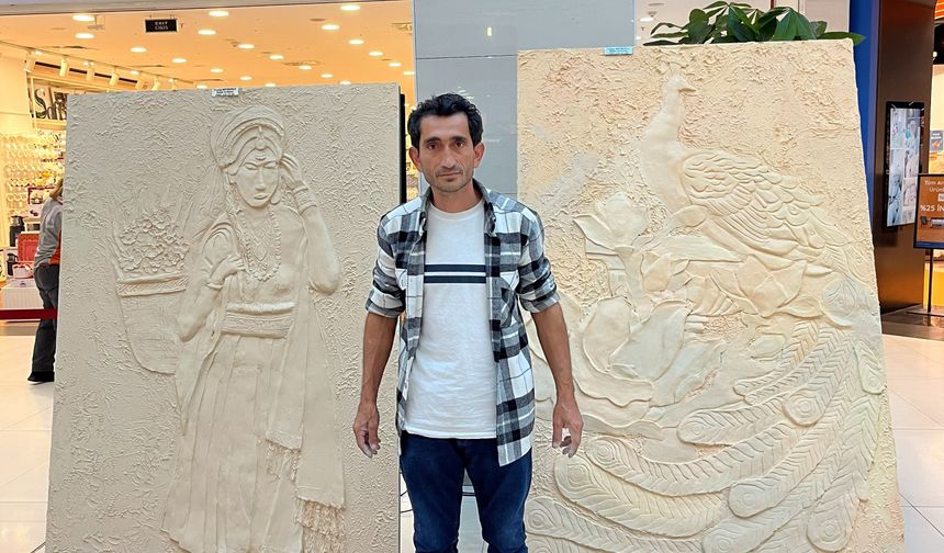 Parmaklarının ucunda alçı sanata dönüşü