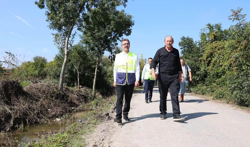 Erenler'de tarım arazileri için koruge boru çalışmaları başlatıldı