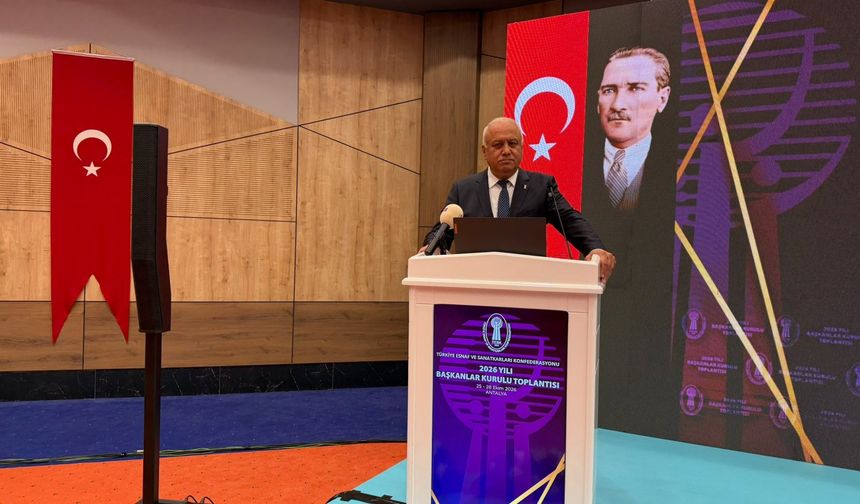 Başkan Kabacan, TESK Başkanlar Kurulu Toplantısı’na katıldı