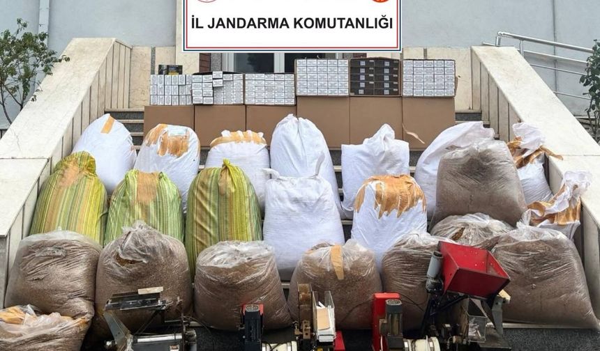 Jandarmadan kaçakçılık operasyonu: Binlerce makaron ele geçirildi!