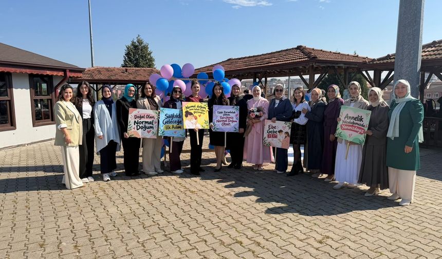 Ferizli’de Normal Doğum Haftası’na Özel Farkındalık Etkinliği Düzenlendi