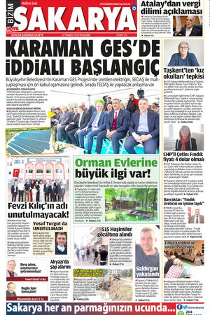 Bizim Sakarya Gazetesi 13 Temmuz 2023