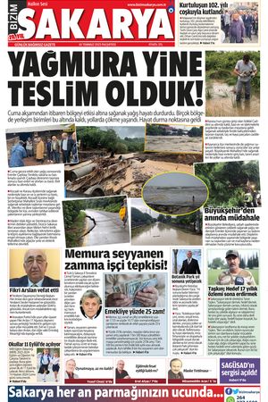 Bizim Sakarya Gazetesi 10 Temmuz 2023