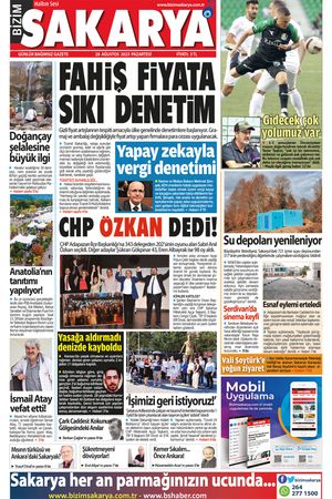 Bizim Sakarya Gazetesi - 28 Ağustos 2023