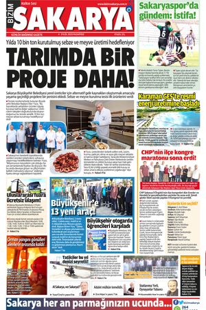 Bizim Sakarya Gazetesi - 4 Eylül 2023
