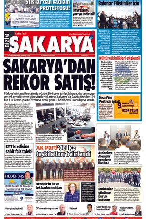 Bizim Sakarya Gazetesi - 20 Ekim 2023