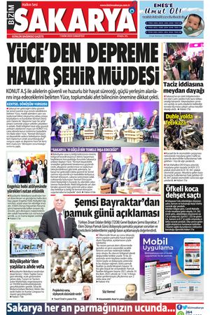 Bizim Sakarya Gazetesi - 7 Ekim 2023