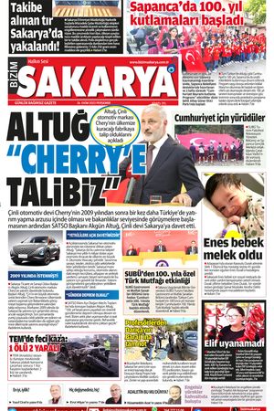 Bizim Sakarya Gazetesi - 26 Ekim 2023