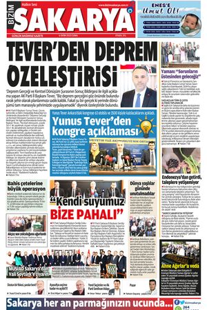Bizim Sakarya Gazetesi - 6 Ekim 2023