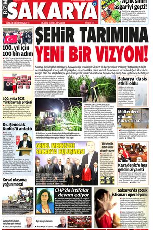 Bizim Sakarya Gazetesi - 1 Kasım 2023