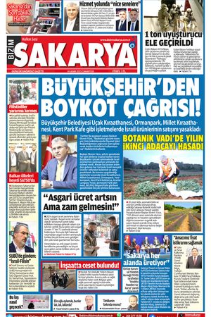 Bizim Sakarya Gazetesi - 4 Kasım 2023