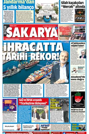 Bizim Sakarya Gazetesi - 8 Kasım 2023