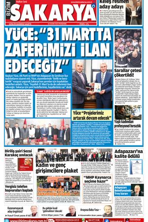 Bizim Sakarya Gazetesi - 16 Kasım 2023