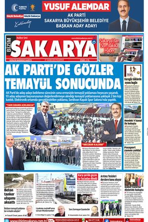 Bizim Sakarya Gazetesi - 27 Kasım 2023