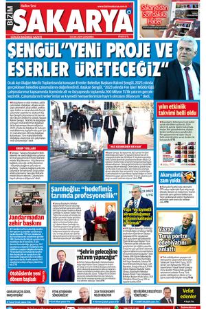 Bizim Sakarya Gazetesi - 3 Ocak 2024