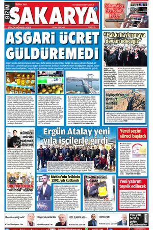 Bizim Sakarya Gazetesi - 2 Ocak 2024