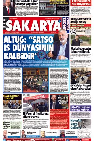 Bizim Sakarya Gazetesi - 20 Nisan 2024