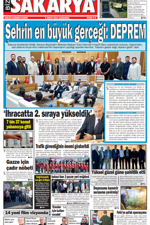 Bizim Sakarya Gazetesi - 8 Mayıs 2024