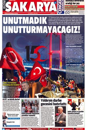 Bizim Sakarya Gazetesi - 16 Temmuz 2024