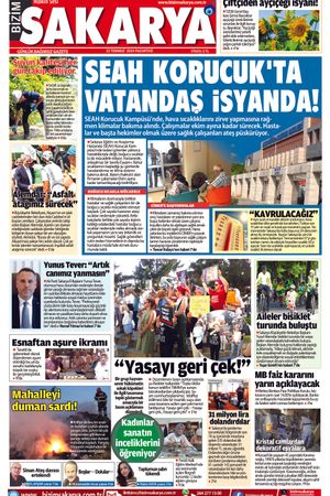 Bizim Sakarya Gazetesi - 22 Temmuz 2024