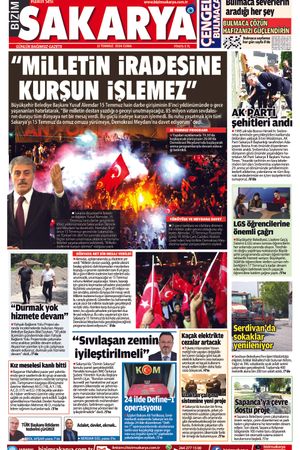 Bizim Sakarya Gazetesi - 12 Temmuz 2024