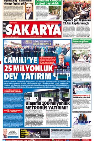 Bizim Sakarya Gazetesi - 12 Ekim 2024