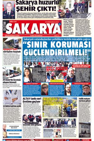 Bizim Sakarya Gazetesi - 26 Ekim 2024