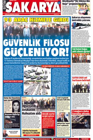 Bizim Sakarya Gazetesi - 15 Ekim 2024