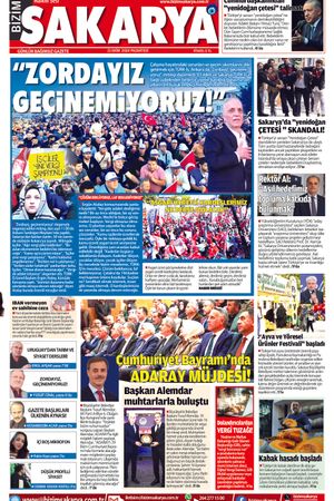 Bizim Sakarya Gazetesi - 21 Ekim 2024