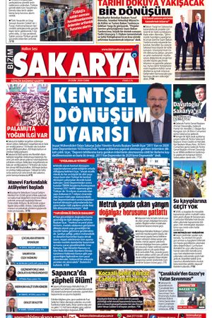 Bizim Sakarya Gazetesi - 25 Ekim 2024