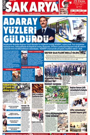 Bizim Sakarya Gazetesi - 28 Ekim 2024