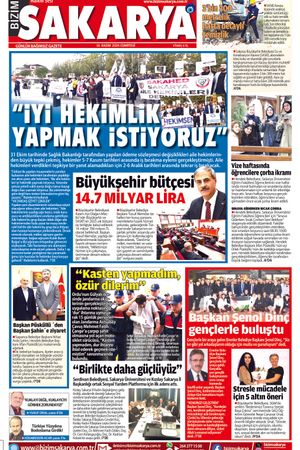 Bizim Sakarya Gazetesi- 16 Kasım 2024